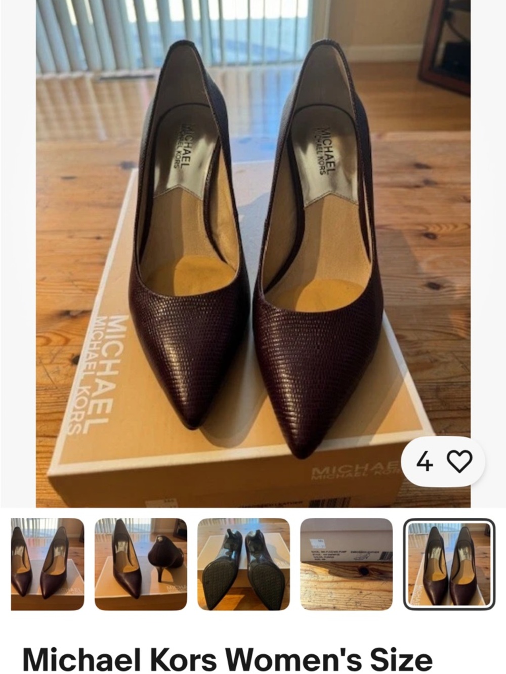 Michael Kors Women's Purple Pointed-Toe Pumps